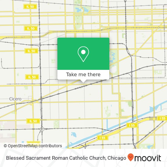 Blessed Sacrament Roman Catholic Church map