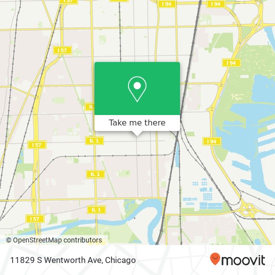 Mapa de 11829 S Wentworth Ave