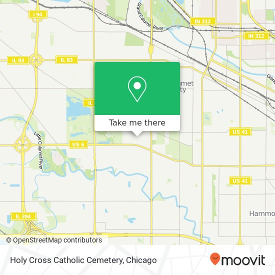 Holy Cross Catholic Cemetery map