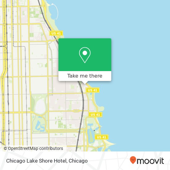 Chicago Lake Shore Hotel map