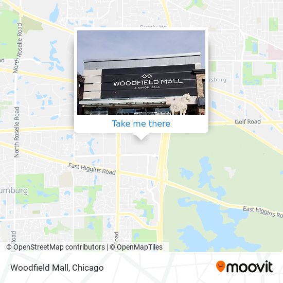 How to get to Woodfield Mall in Schaumburg by Bus, Train or Chicago 'L'?