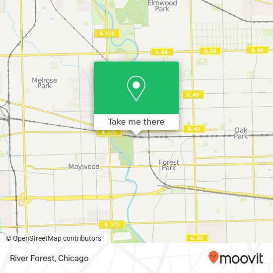 River Forest map