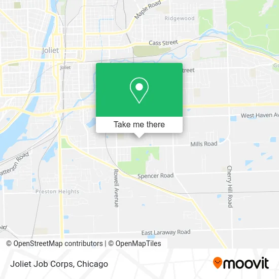 Joliet Job Corps map
