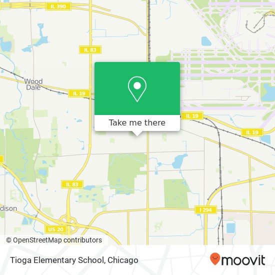 Mapa de Tioga Elementary School