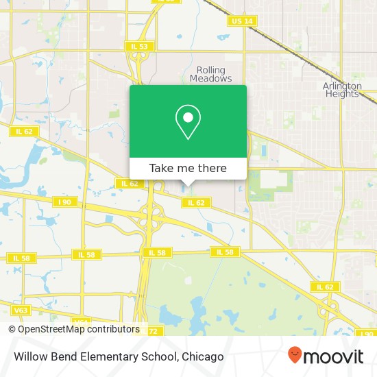 Willow Bend Elementary School map