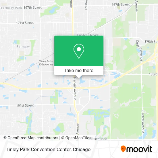 Tinley Park Convention Center map