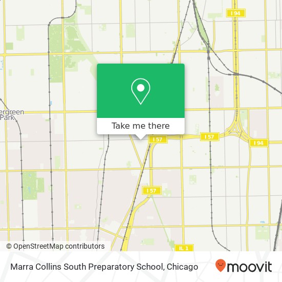 Marra Collins South Preparatory School map