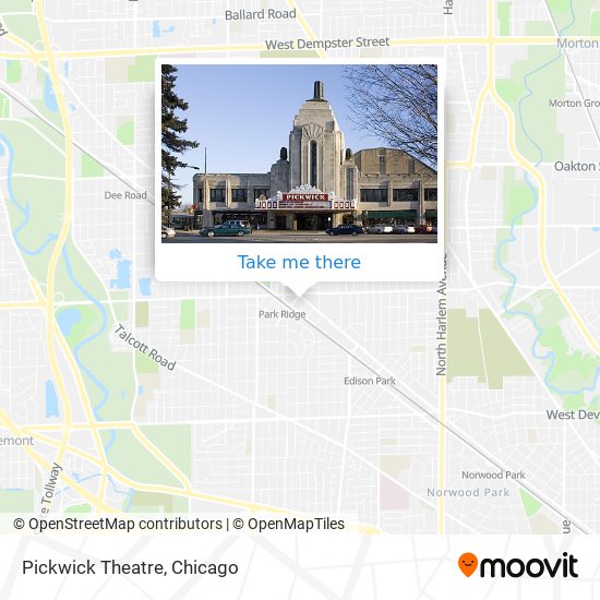 Pickwick Theatre map