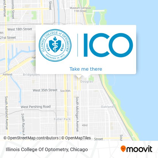 How to get to Illinois College Of Optometry in Chicago by Bus, Chicago
