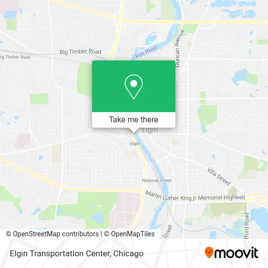 Elgin Transportation Center map