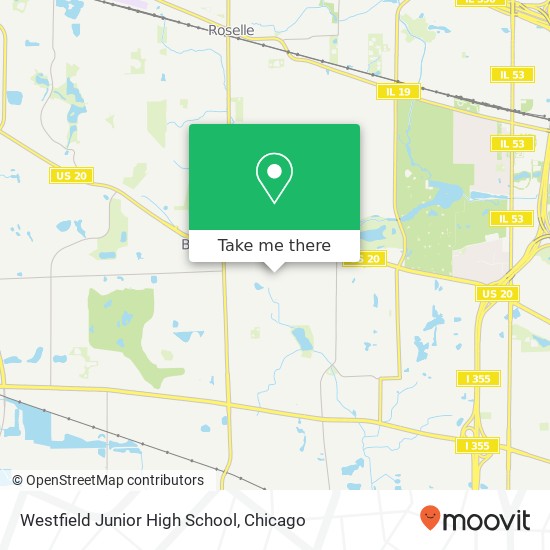 Mapa de Westfield Junior High School