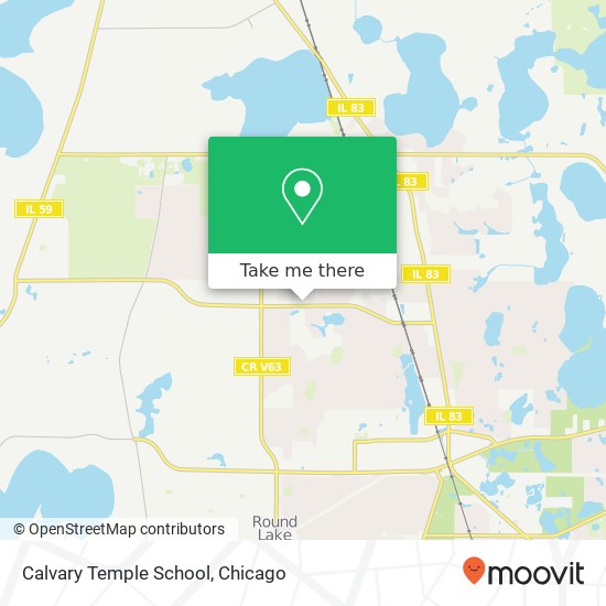 Calvary Temple School map