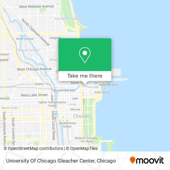 University Of Chicago Gleacher Center map