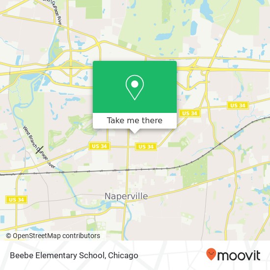 Beebe Elementary School map