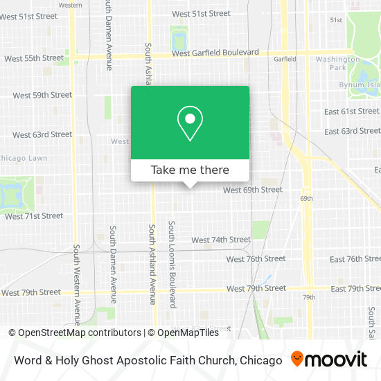 Mapa de Word & Holy Ghost Apostolic Faith Church