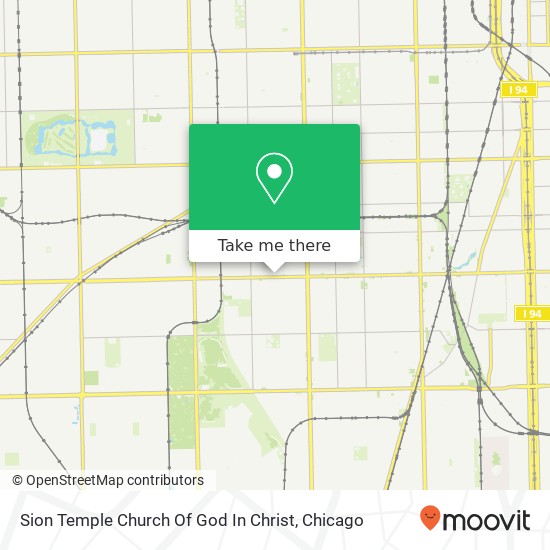 Sion Temple Church Of God In Christ map