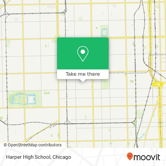 Mapa de Harper High School