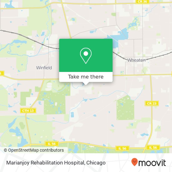 Mapa de Marianjoy Rehabilitation Hospital