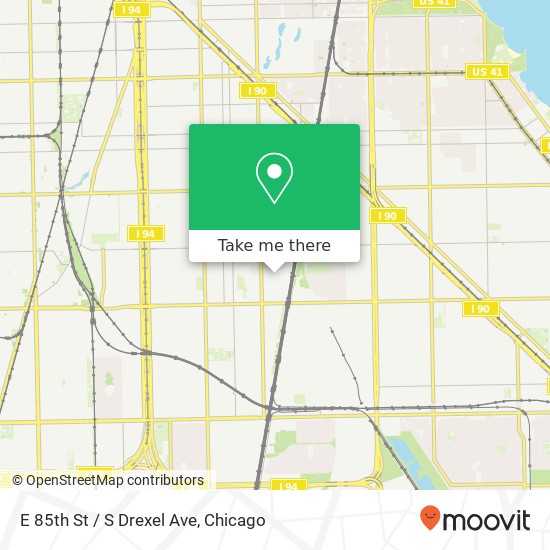 E 85th St / S Drexel Ave map