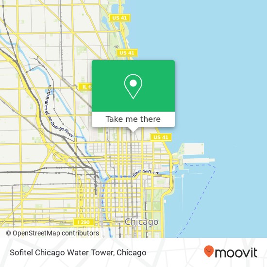 Sofitel Chicago Water Tower map