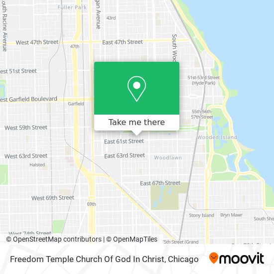 Mapa de Freedom Temple Church Of God In Christ