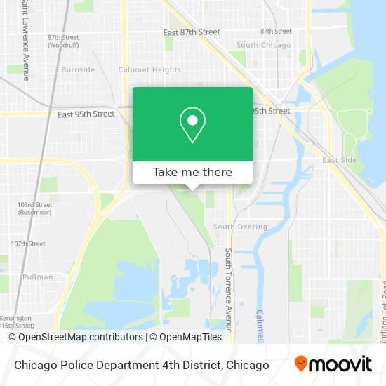 Mapa de Chicago Police Department 4th District
