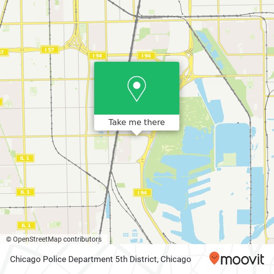 Mapa de Chicago Police Department 5th District