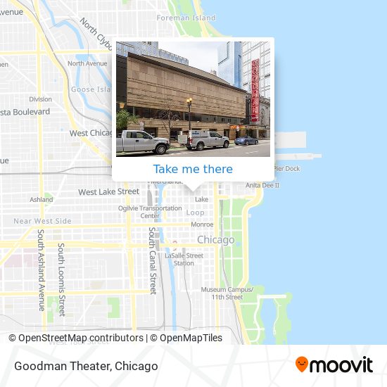 Goodman Theater map