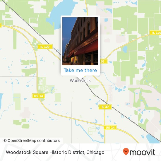 Mapa de Woodstock Square Historic District