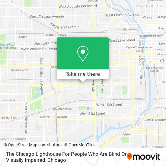 The Chicago Lighthouse For People Who Are Blind Or Visually Impaired map
