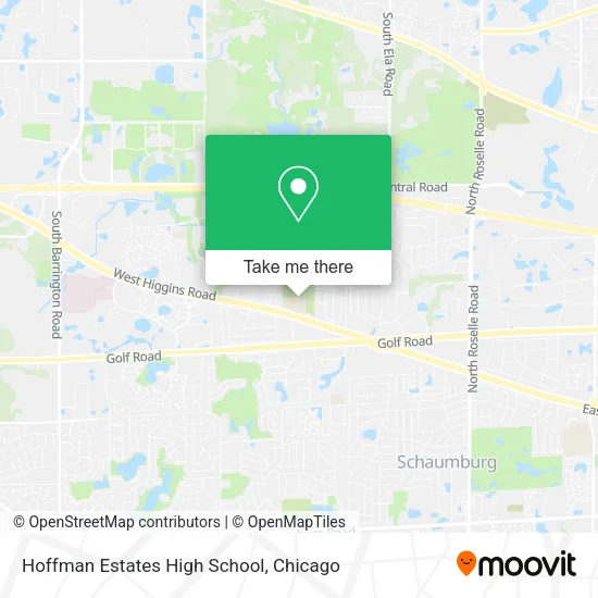 Hoffman Estates High School map