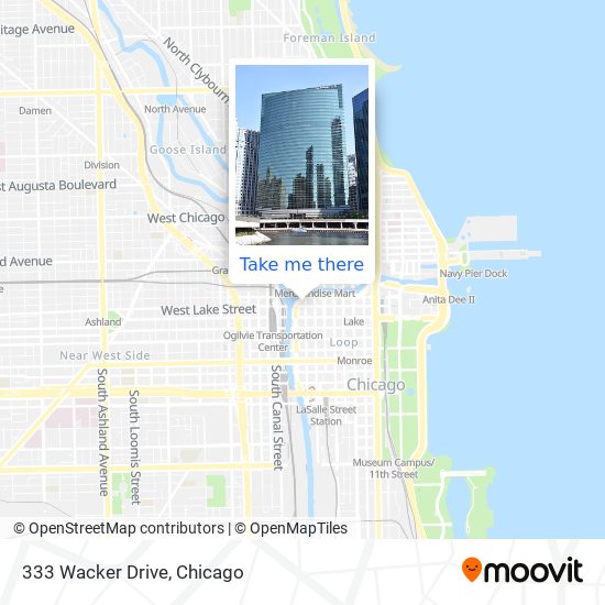 Mapa de 333 Wacker Drive