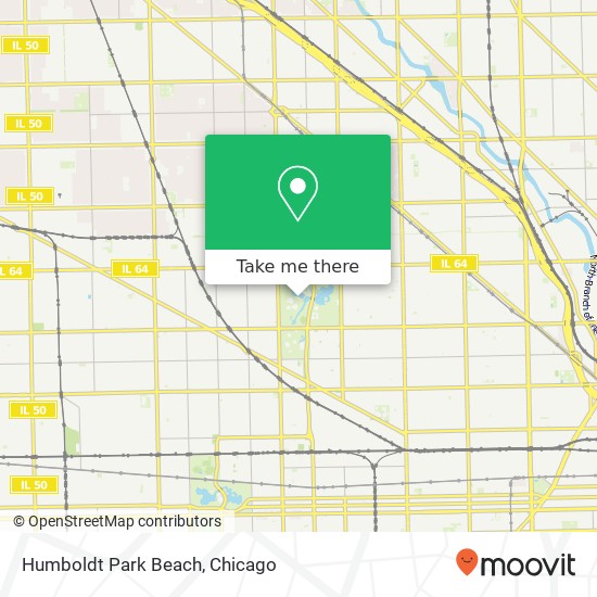 Humboldt Park Beach map