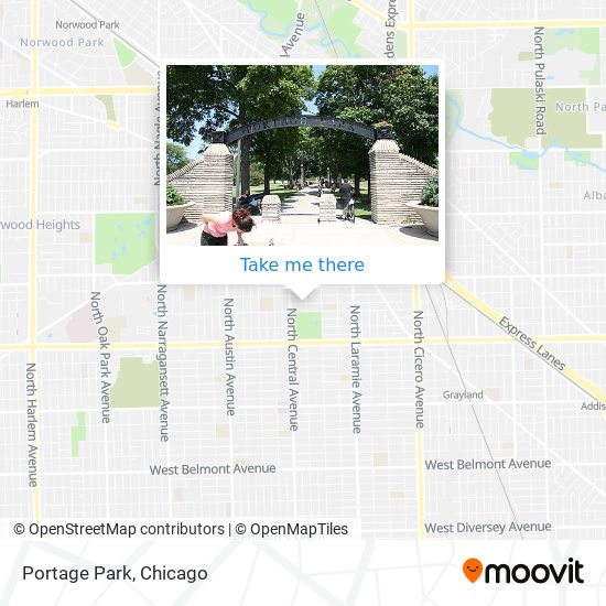 Mapa de Portage Park