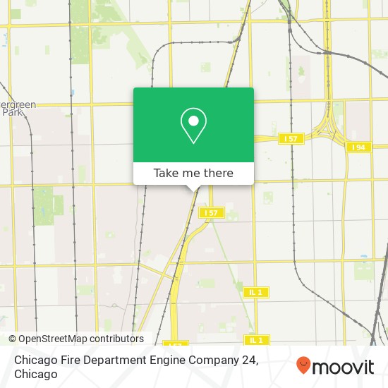 Chicago Fire Department Engine Company 24 map