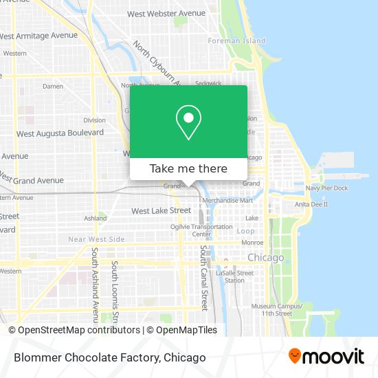 Mapa de Blommer Chocolate Factory