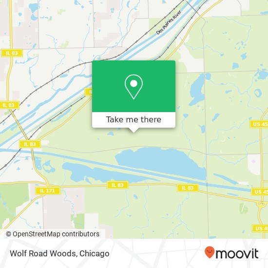 Wolf Road Woods map