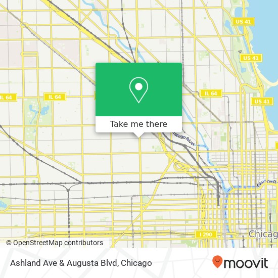 Ashland Ave & Augusta Blvd map