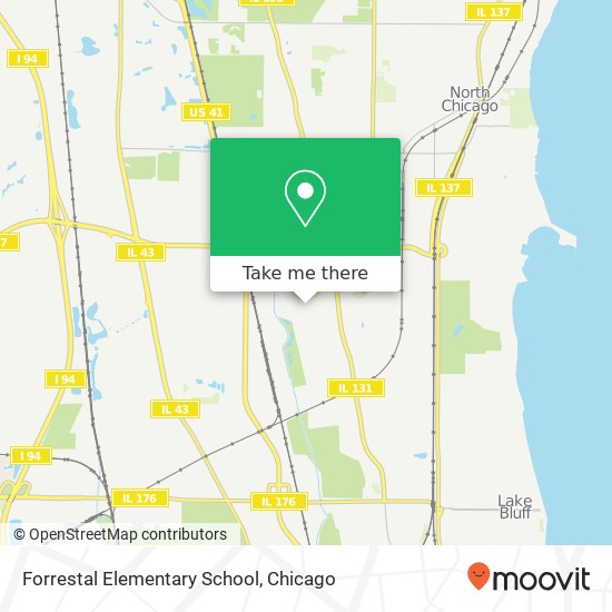 Forrestal Elementary School map