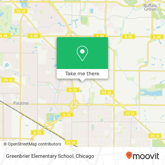 Greenbrier Elementary School map