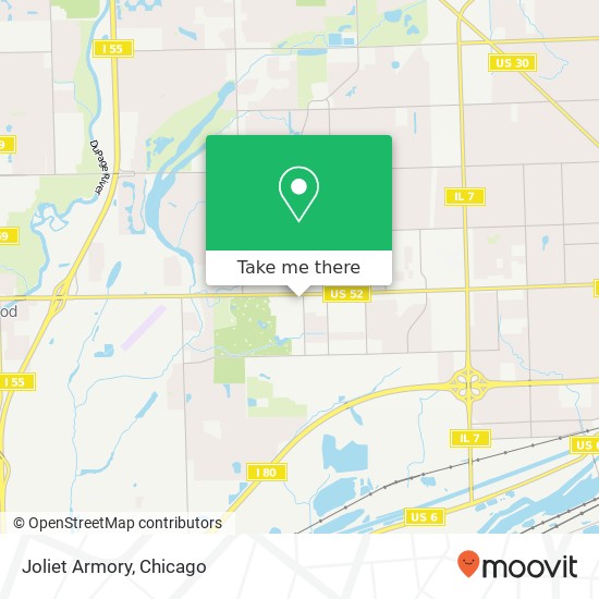 Joliet Armory map