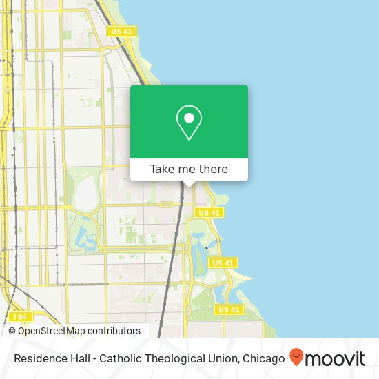 Residence Hall - Catholic Theological Union map