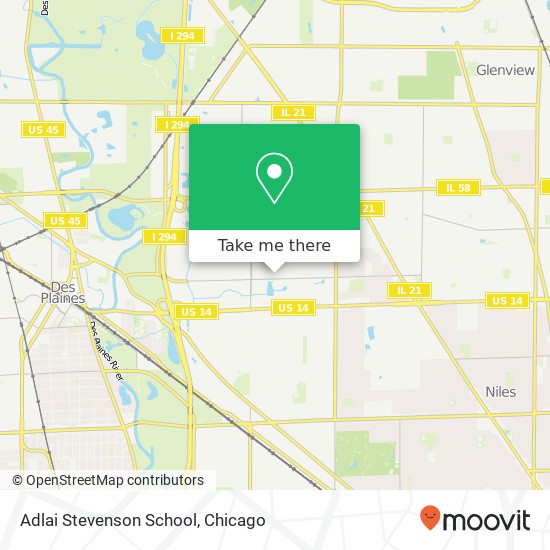 Mapa de Adlai Stevenson School