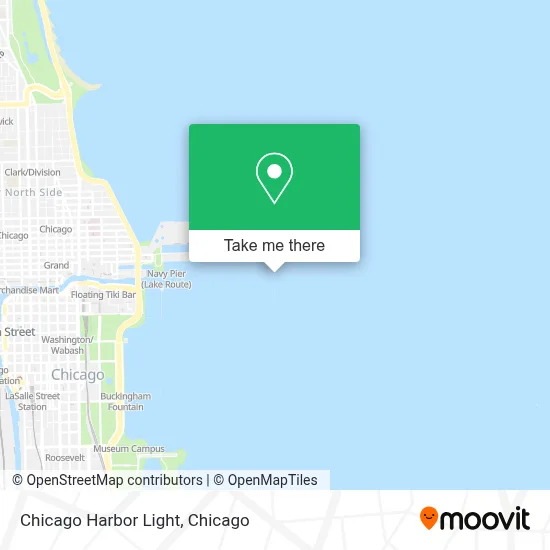 Chicago Harbor Light map