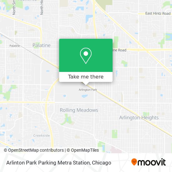 Mapa de Arlinton Park Parking Metra Station