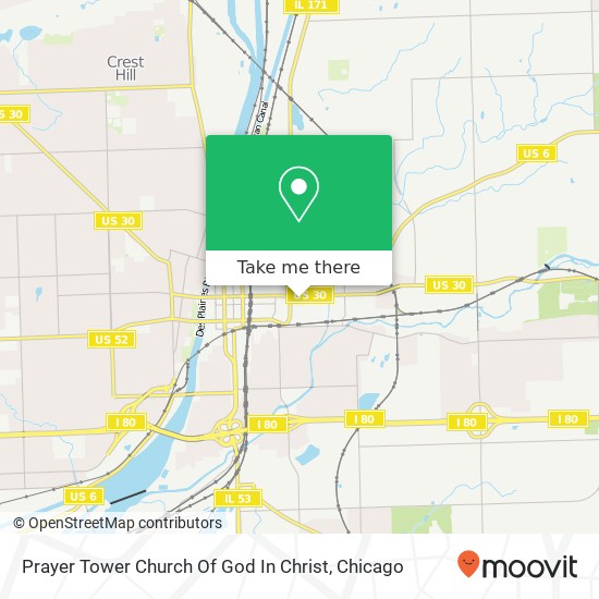 Prayer Tower Church Of God In Christ map