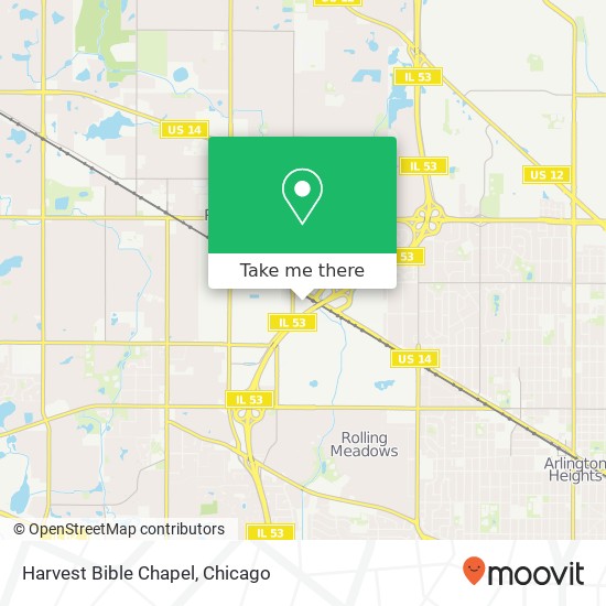 Harvest Bible Chapel map