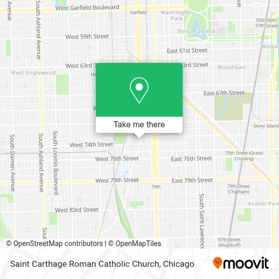 Saint Carthage Roman Catholic Church map