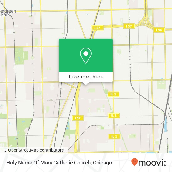 Holy Name Of Mary Catholic Church map