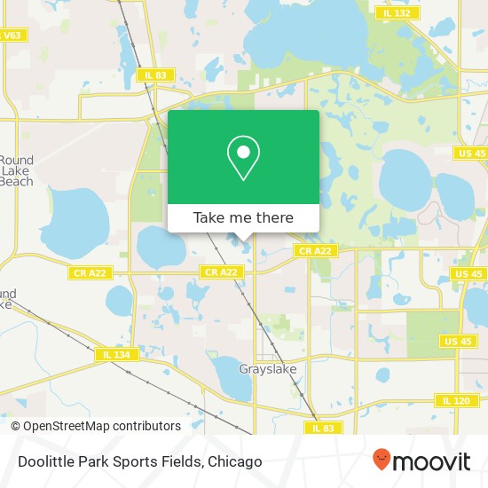 Doolittle Park Sports Fields map